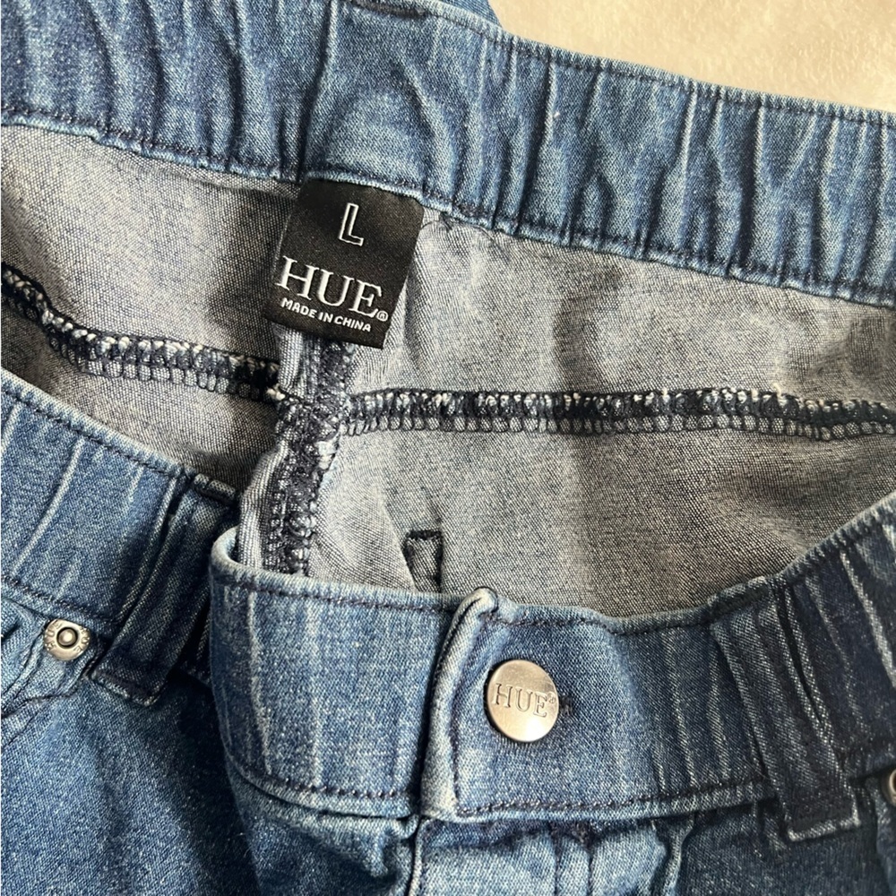 Ripped Knee Denim Leggings - Picture 7 of 13